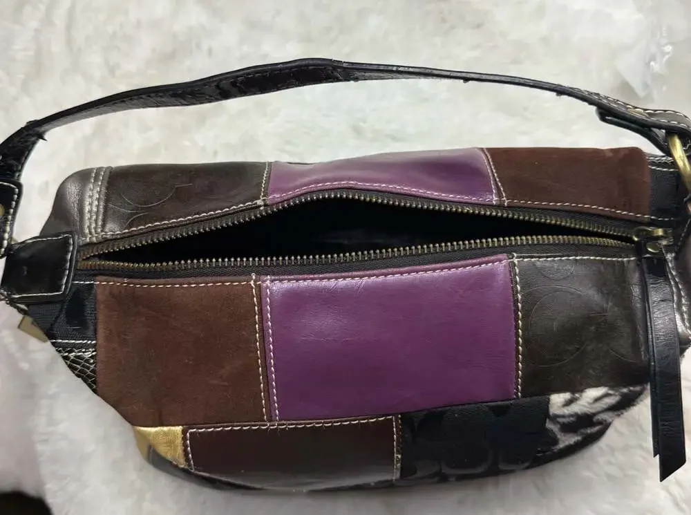Coach Patchwork Mini Hobo Shoulder Bag No. 40283